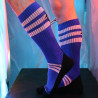 Breedwell Chaussettes hautes Retro Remix Bleues